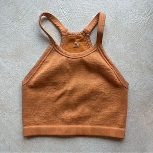 Ribbed longline bra